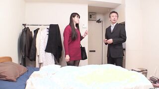 Incredible Japanese office lady seduces realtor for apartment