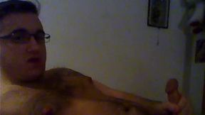 Hot Hairy Daddy Jerks Off to a Big Cum Load