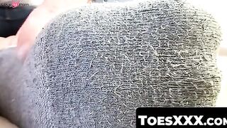 ToesXXX.com - Twinks Billy and Wiley's fleshlight action and foot tease