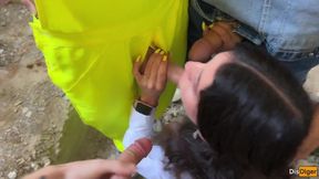 Hot real estate agent gets gangbanged in abandoned house