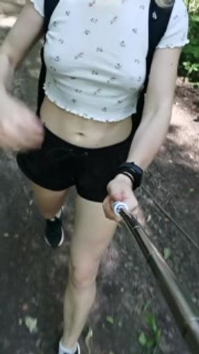 Public erotica for a walk in the forest