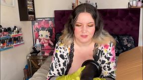 Filthy Whore Unboxing Her New Toy Selection