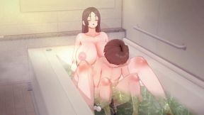 18yo Boy Fucks her Stepmom in a Bath