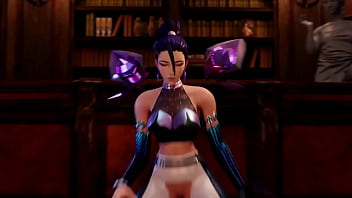 KDA kai&#039_sa sucks and fucks 2 big cocks