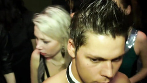 Girl feeling lustful at a party for a good fuck