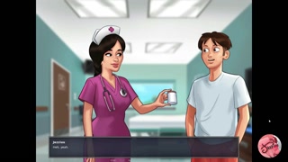 Summertime saga #65 - Nurse sucks me off at the hospital - Gameplay