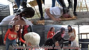 ORCHIDEA, LADY SCARLET & LADY MACBETH - PIZZA BOY GETS SLAPPED AND HUMILIATED - FULL