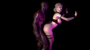 BBC. Asian Blonde Gets Fucked by a Black Guy Lover.