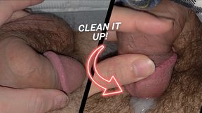 Alpha Bull Solo Jerk Off: Watch Me Pump Load in Her Hairy Bush, Bi Cuck – Eat My Cum Cleanup
