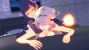 Alice X Raiden Shogun Futa Hentai - Genshin Impact