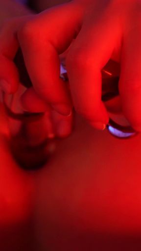 Slut Knows How to Seduce You with Huge Anal Dildo and Flogger Spanks