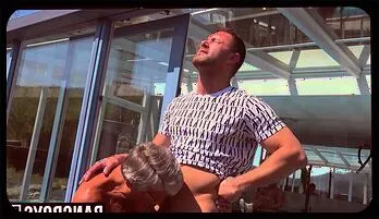 Mature Man Pleasures Young Jock at Pool Party