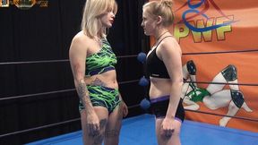 Anasthesia vs Little Bear - Female Competitive Wrestling Fight - C056 - HD720
