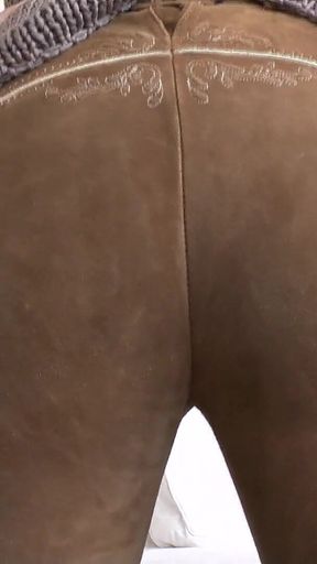 Bavarian Lederhosen: Ass Sniffing and Cumming on My Ass! Lady Victoria Valente