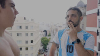 Foot fetish clip of amateur young Julian Shul, assfucked