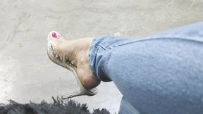 Highly arched feet and sexy heels by Stephanie