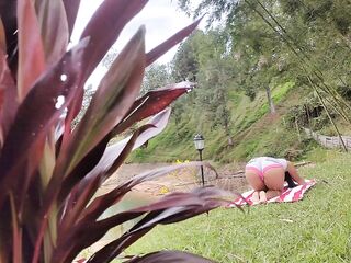 your neighbour (that babe masturbates after yoga)