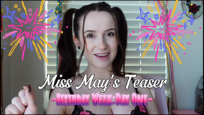 Birthday Week: Day One