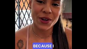 PETITE LATINA TEEN SLOPPY DEEPTHROAT RIMJOB POV - Brunette gostosa cum in mouth