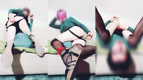 muchachita caliente - trans femenina con gran dildo en el culo - culito sexy penetrado - tranny slut - anal desires - ruby queen