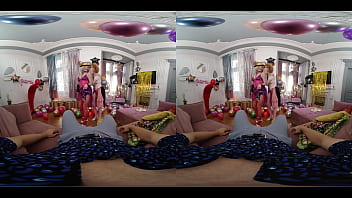 Costume Party Threesome From the 80s - Virtual Real Porn