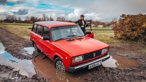 CAR STUCK Ellie got her car stuck in the mud