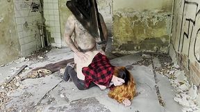 Cute Plump-assed Redhead Babe Gets Fucked Hard by Creepy Pyramid Head (Silent Hill Porn Parody)
