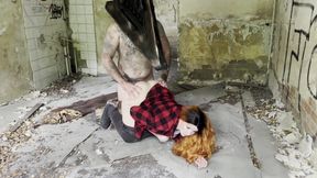 Cute Plump-assed Redhead Babe Gets Fucked Hard by Creepy Pyramid Head (Silent Hill Porn Parody)