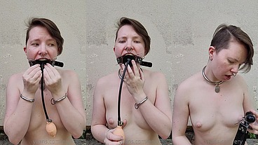 Experiments combining an inflatable gag with a spider gag