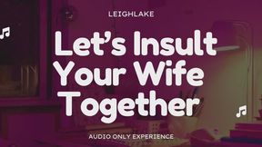 Let's Insult Your Wife Together - Homewrecker Audio Only Experience with LeighLake