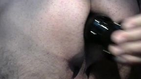 fucking my ass with a doc johnson titanmen butt plug