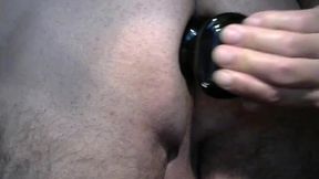 fucking my ass with a doc johnson titanmen butt plug