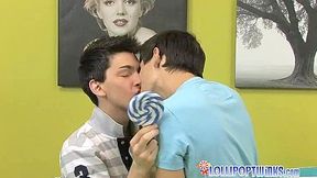 Skyelr Bleu And Colby London Sharing Pops And Cocks