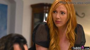 Curvy MILF walked in on her friends husband who had a vacuum on his dick