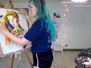 hot aussie milf paints GoAskAlex