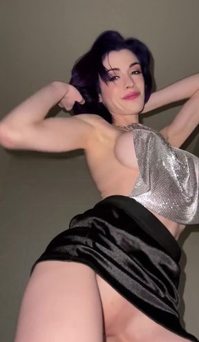 Purple-Haired Siren: A Club-Ready Tease that Sets the Night on Fire