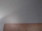 Quick cum and show of ass