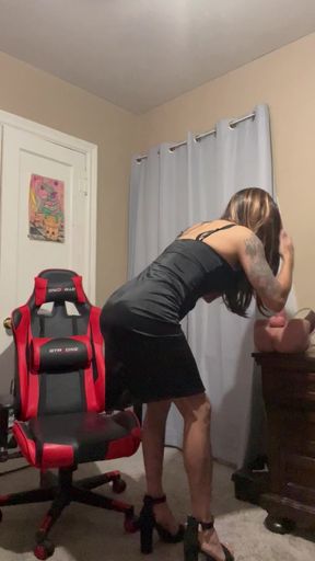 Being a naughty slut at home