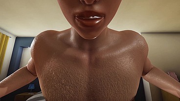 Full female pov with the black cock