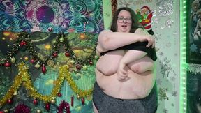 SSBBW Strip Tease at Christmas