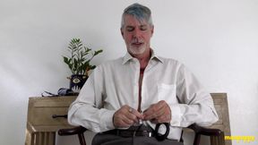 ManPuppy: Horny Daddy Richard Lennox Tries On Sex Toy For His Fans
