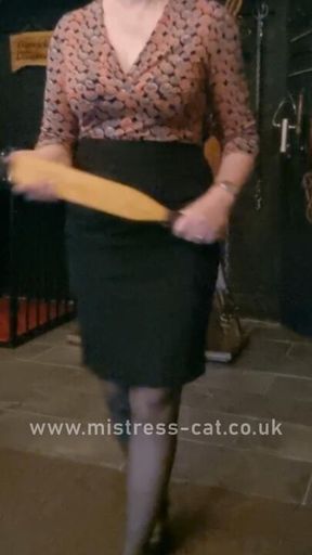 About to put this wooden paddle to good use...
