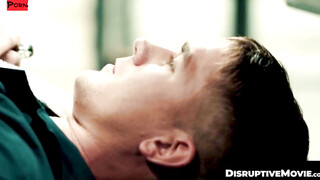 DisruptiveMovie.com - Mechanic Roman Todd bends twink Brandon Anderson over for a qui