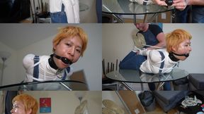 Cute chines submissive girl gets tightly hogtied and ball gagged (mp4)