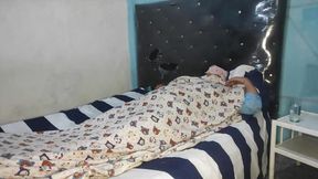 He entered my stepmother's room I see that she feels very bad I try to give her a good massage so that she feels better we end u