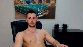 European Model, Zack Plays with His Dick and Chats