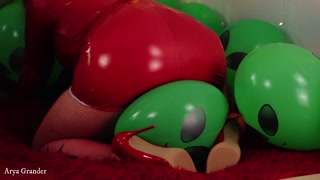 Compilation of Air Ballons Latex Fetish video