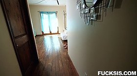 Wtf! insane brother-in-law banged her sis Natalie Porkman while cleaning