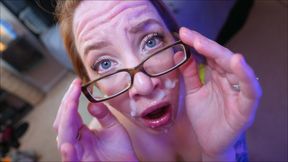 Dirty Cum Slut I am! The Boy Girl Massive Facial Plaster - 4K