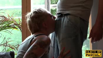 British Blonde Submissive Takes Roughsex Punishment